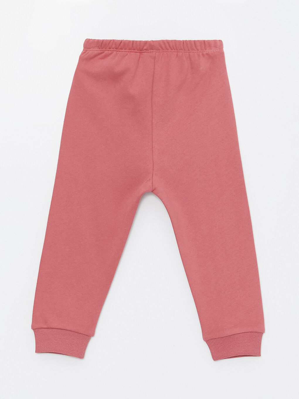 Pembe Bisiklet Yaka Uzun Kollu Baskılı Kız Bebek Sweatshirt ve Eşofman Alt 2'li Takım-4