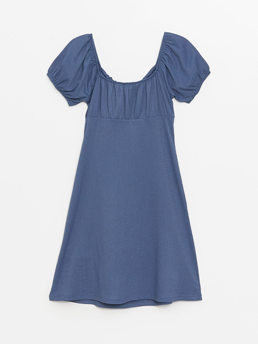 Slash Neck Plain Short Sleeve Women's Dress -S4JQ81Z8-H7T