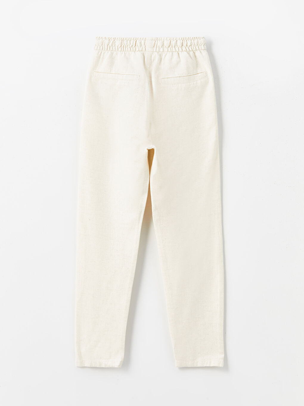 Elastic Waist Linen Blend Boy's Pants -S4JR32Z4-FWZ