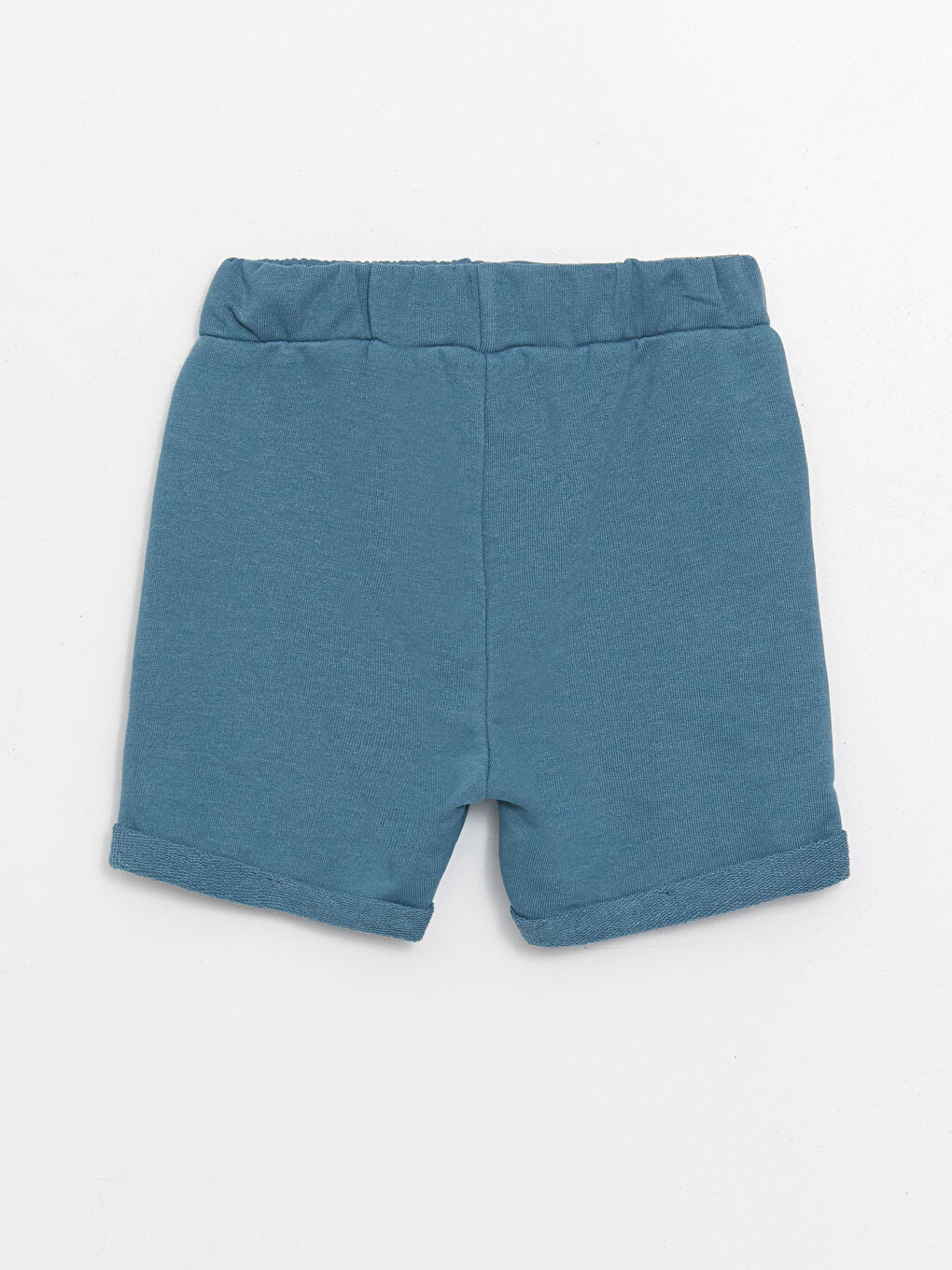 Petrol Beli Lastikli Basic Erkek Bebek Şort-1