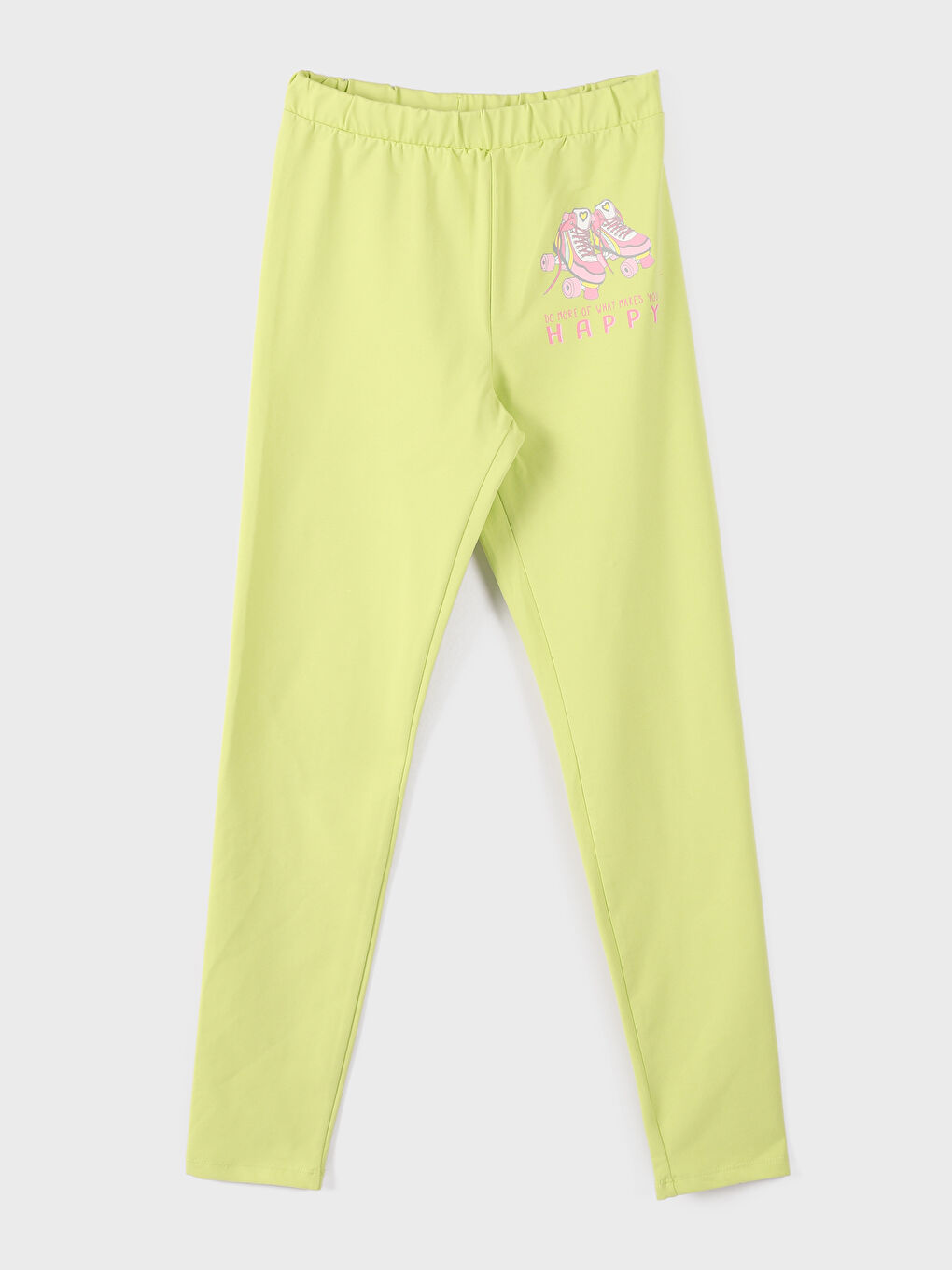 Colanți Imprimați cu Talie Elastică pentru Fete-1