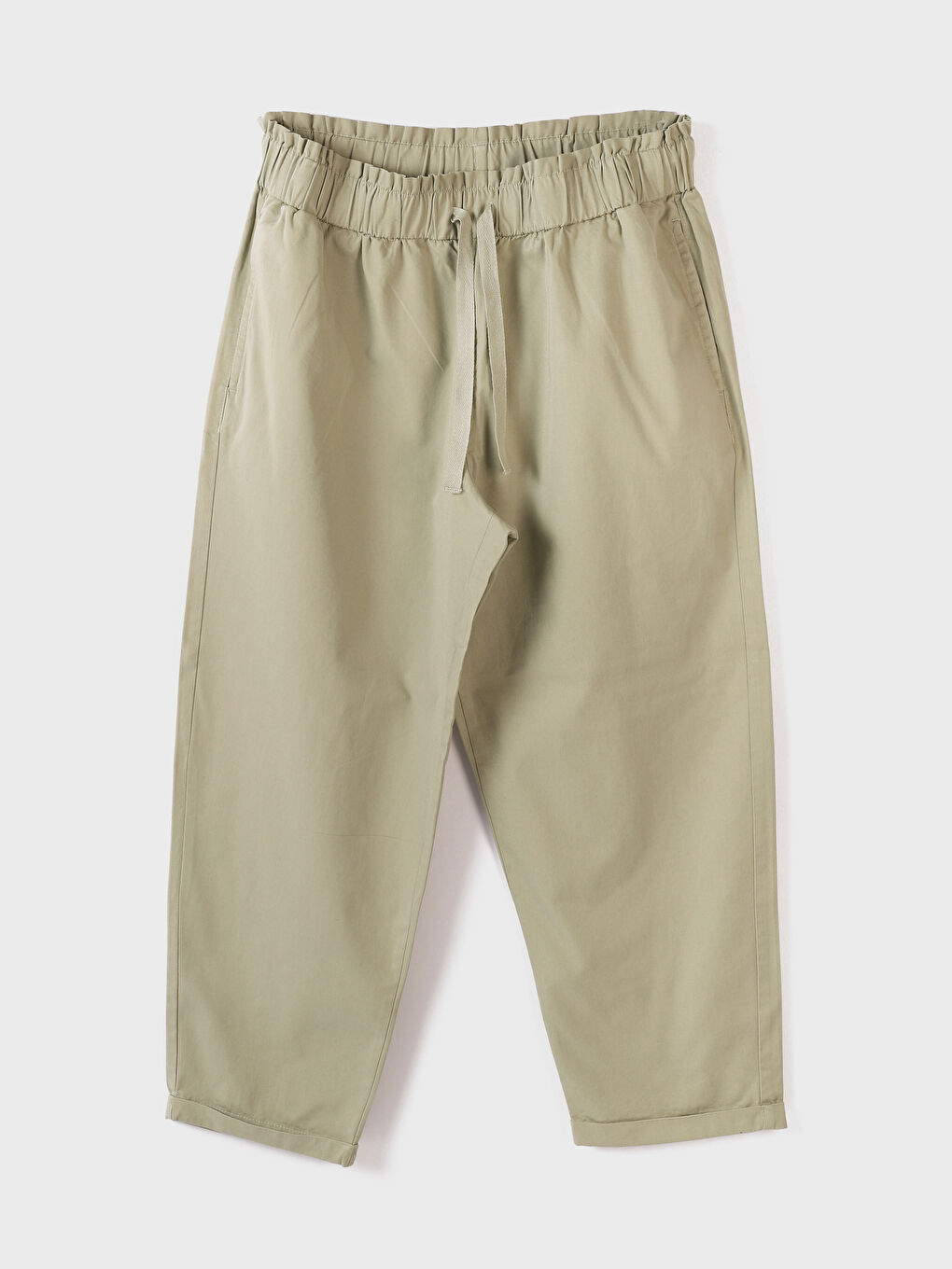 Pantalon Taille Élastiquée Coupe Décontractée pour Femmes