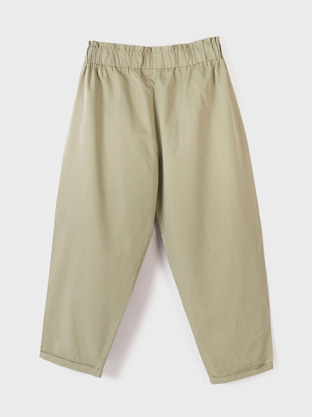 Pantalon Taille Élastiquée Coupe Décontractée pour Femmes-3