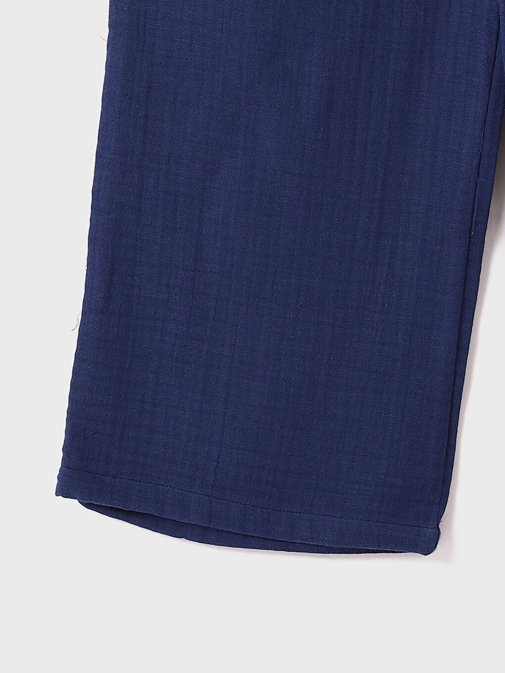 بنطلون واسع الساق سادة بخصر مرن للسيدات-3