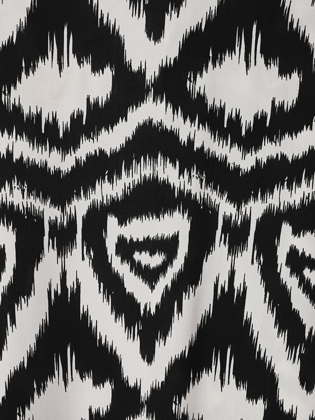 Shawl Collar Patterned Oversize Women's Kimono-8