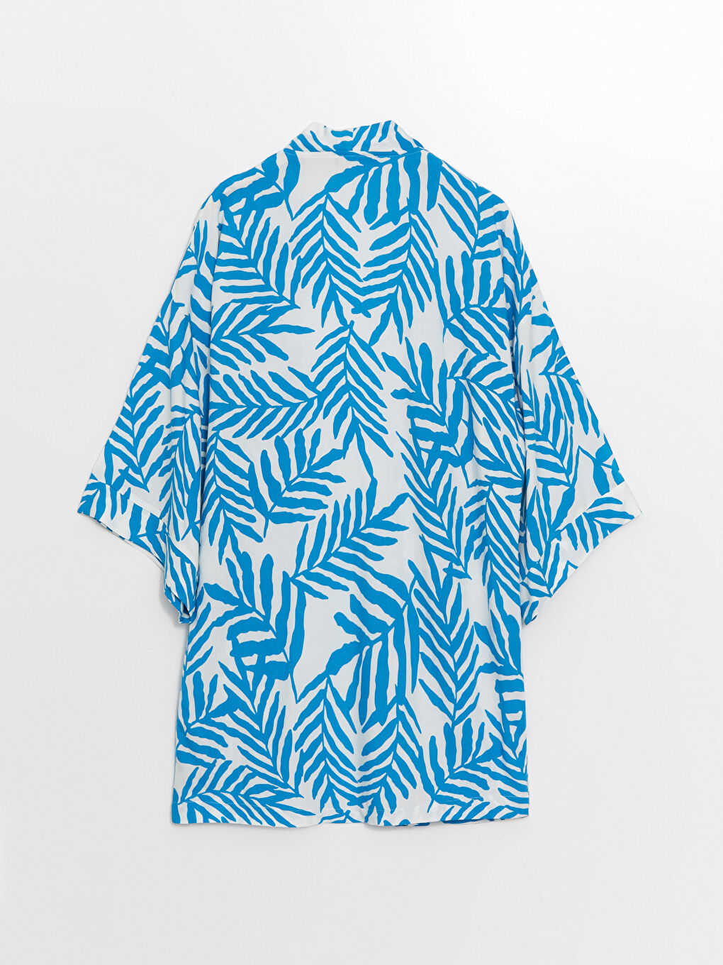 Shawl Collar Patterned Oversize Women's Kimono-5