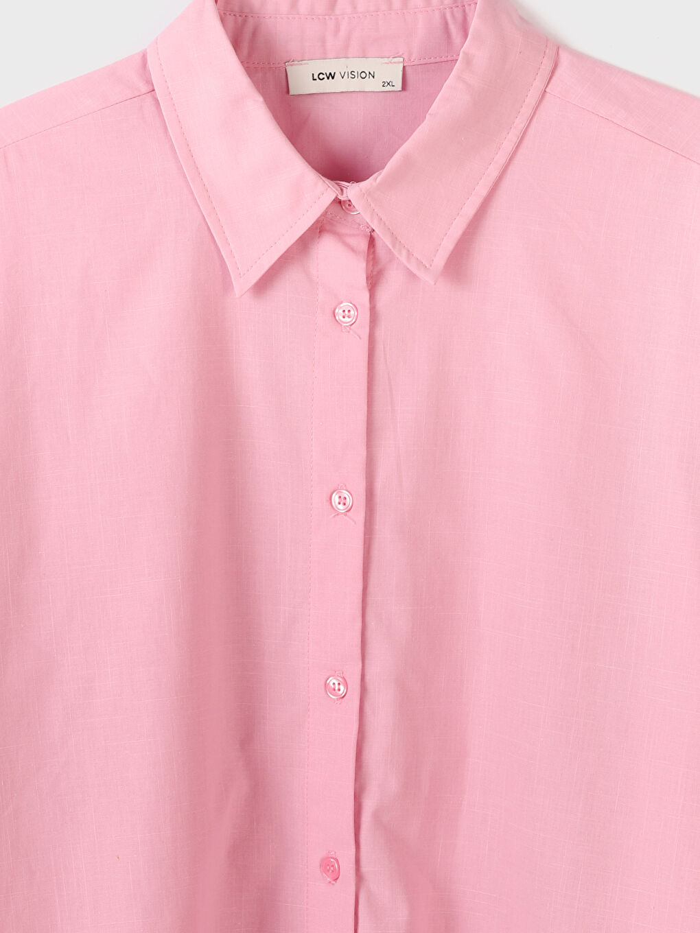 قميص سادة بأكمام طويلة واسع للسيدات-2