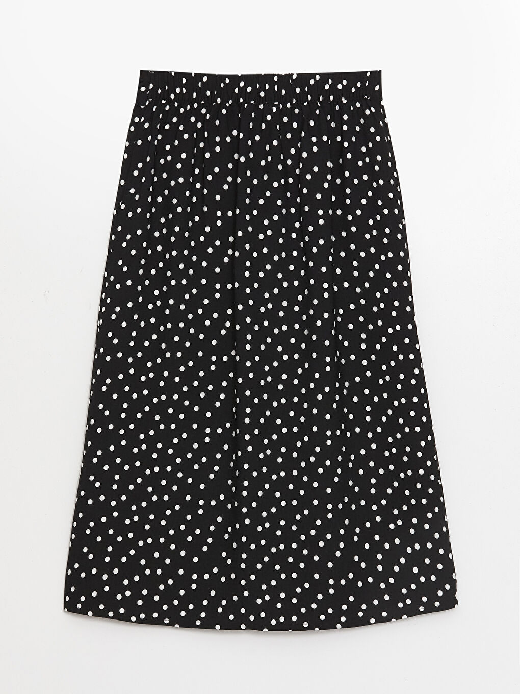 Women's Polka Dot Skirt with Elastic Waist-5