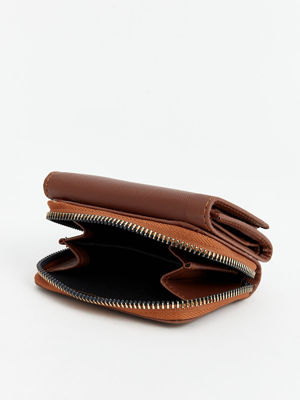 Kahverengi Fermuarlı Kadın Cüzdan-4