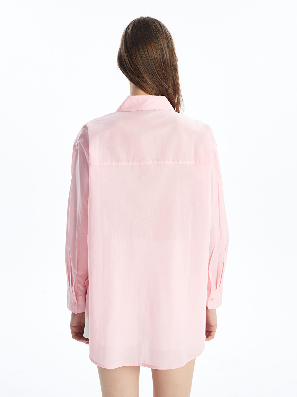 LCW Vision Plain Long Sleeve Women's Shirt -S4JT41Z8-QX9
