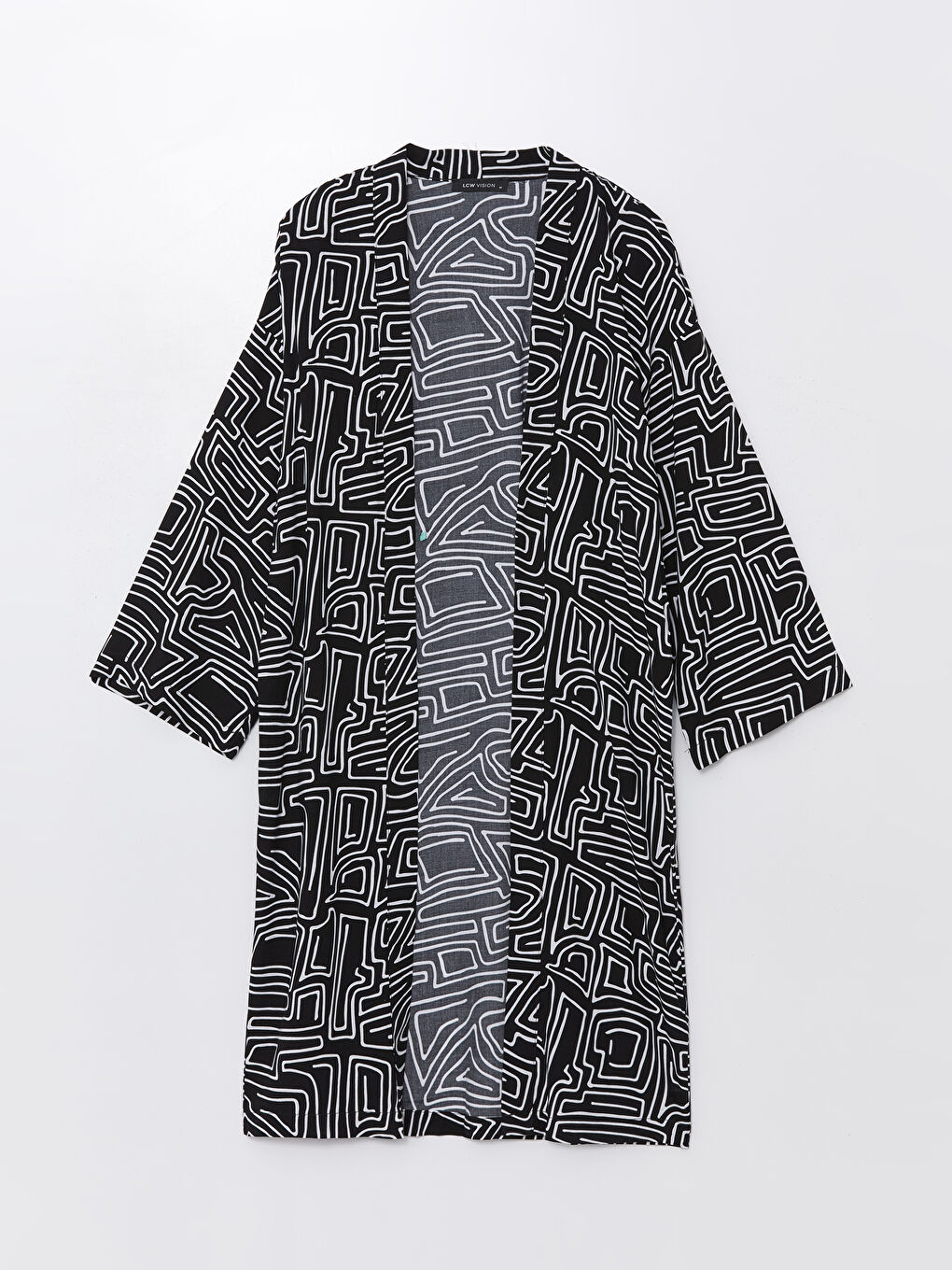 LC Waikiki Šal kragna Uzorak Preveliko Ženski Kimono -S4JT47Z8-LQJ