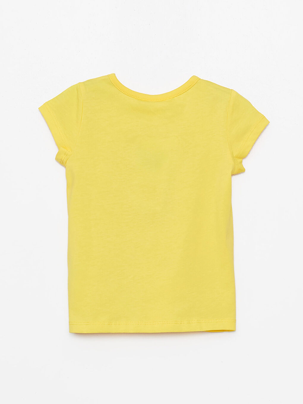 Crew Neck Short Sleeve Printed Baby Girls' T-Shirt-1