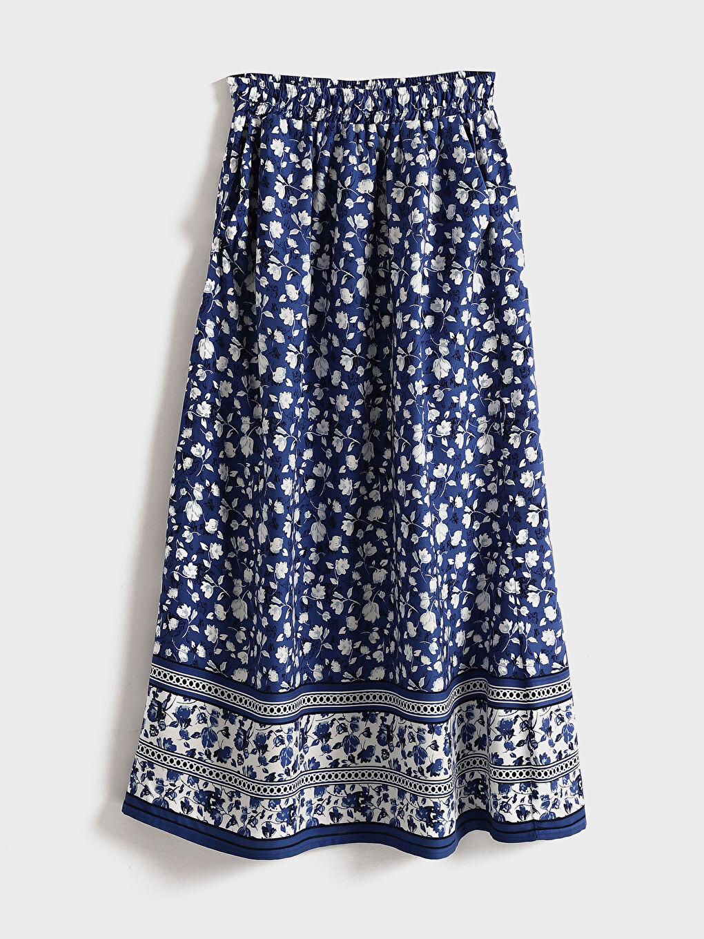 Elasticated Waist Patterned Women's Skirt