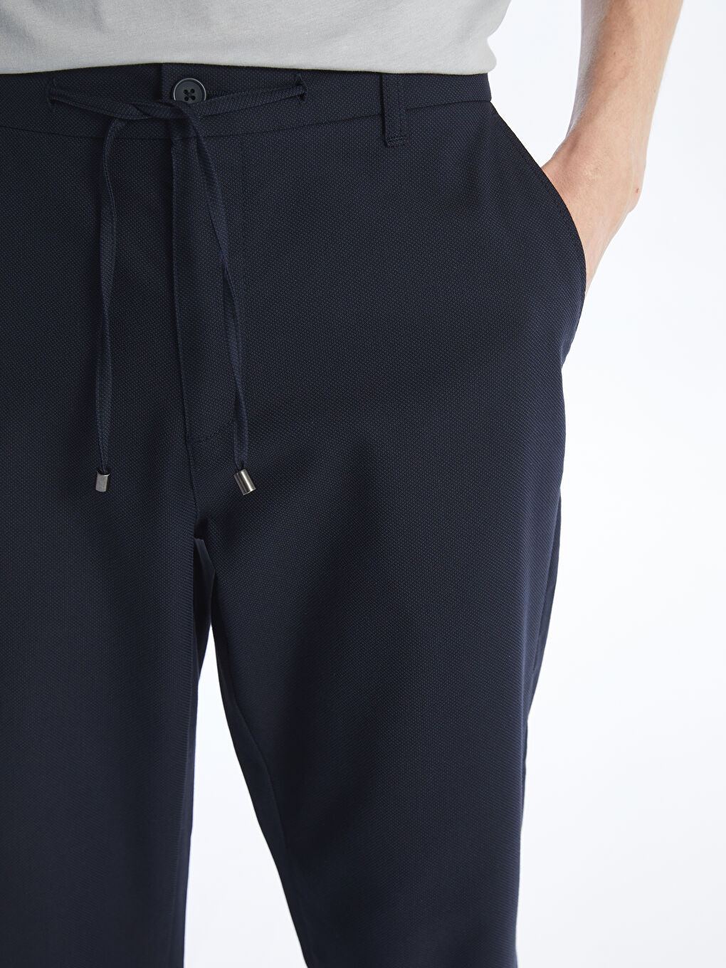 Lacivert Slim Fit Erkek Pantolon-4