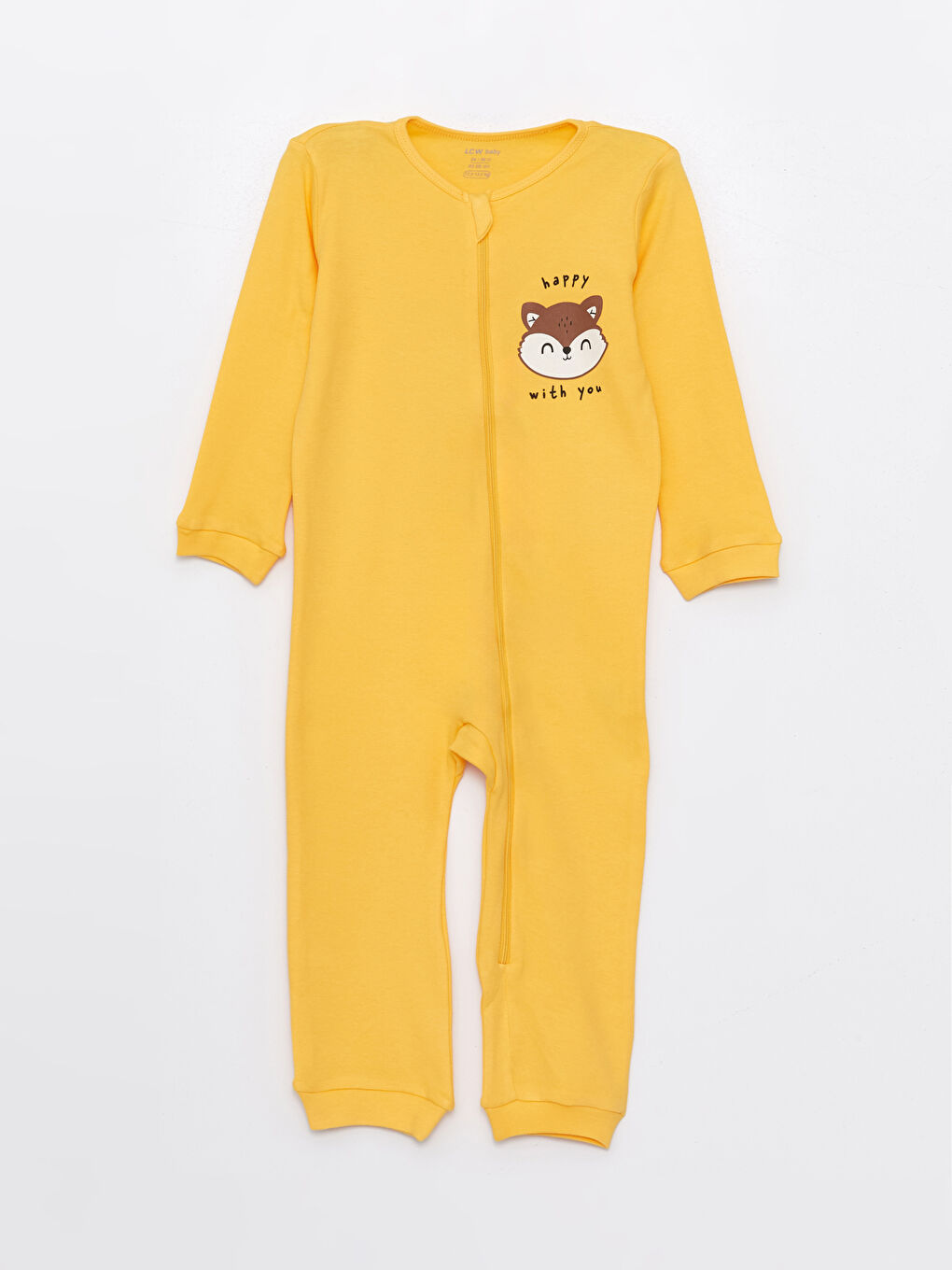 Turuncu Bisiklet Yaka Baskılı Erkek Bebek Tulum 2'li-1