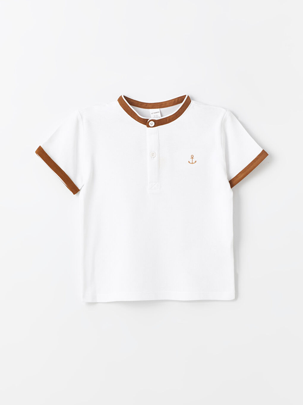 сәби ұлдарға арналған тік жағалы қысқа жең футболка мен шорты 2 данадан тұратын жинақ-1