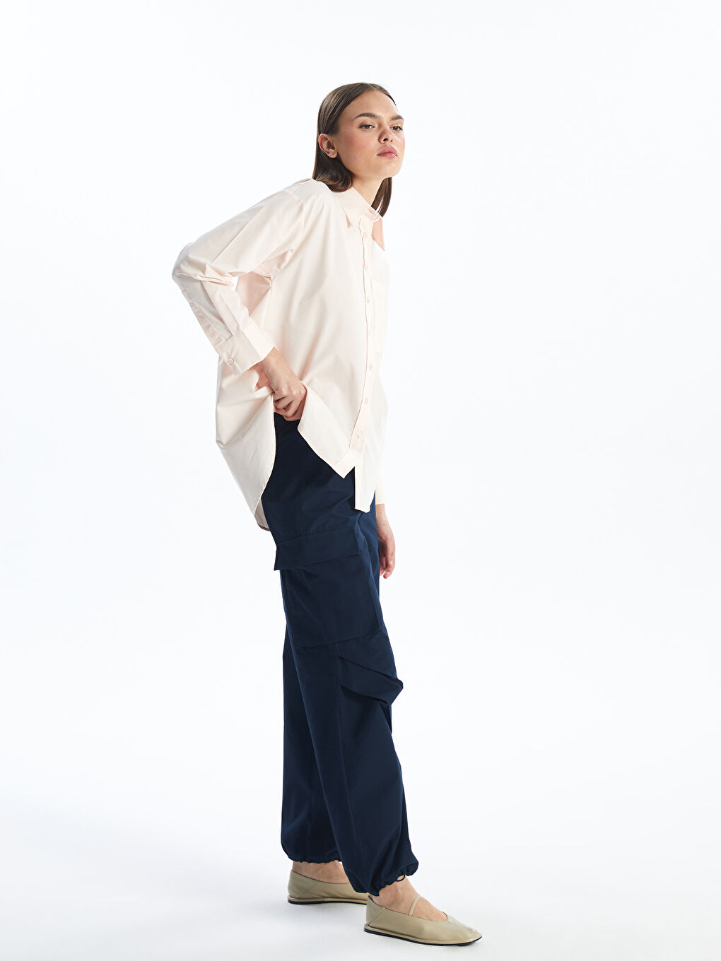 Elastic Waist Jogger Women's Cargo Pants -S4JV81Z8-YGH