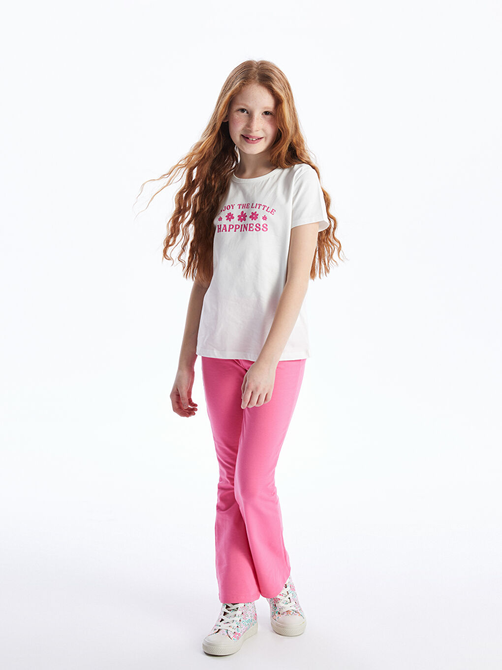 Elasticated Waist Flared Leg Girls' Leggings -S4JY11Z4-Q79