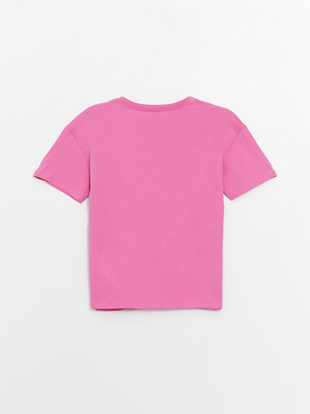 Crew Neck Printed Short Sleeve Girls' T-Shirt-3