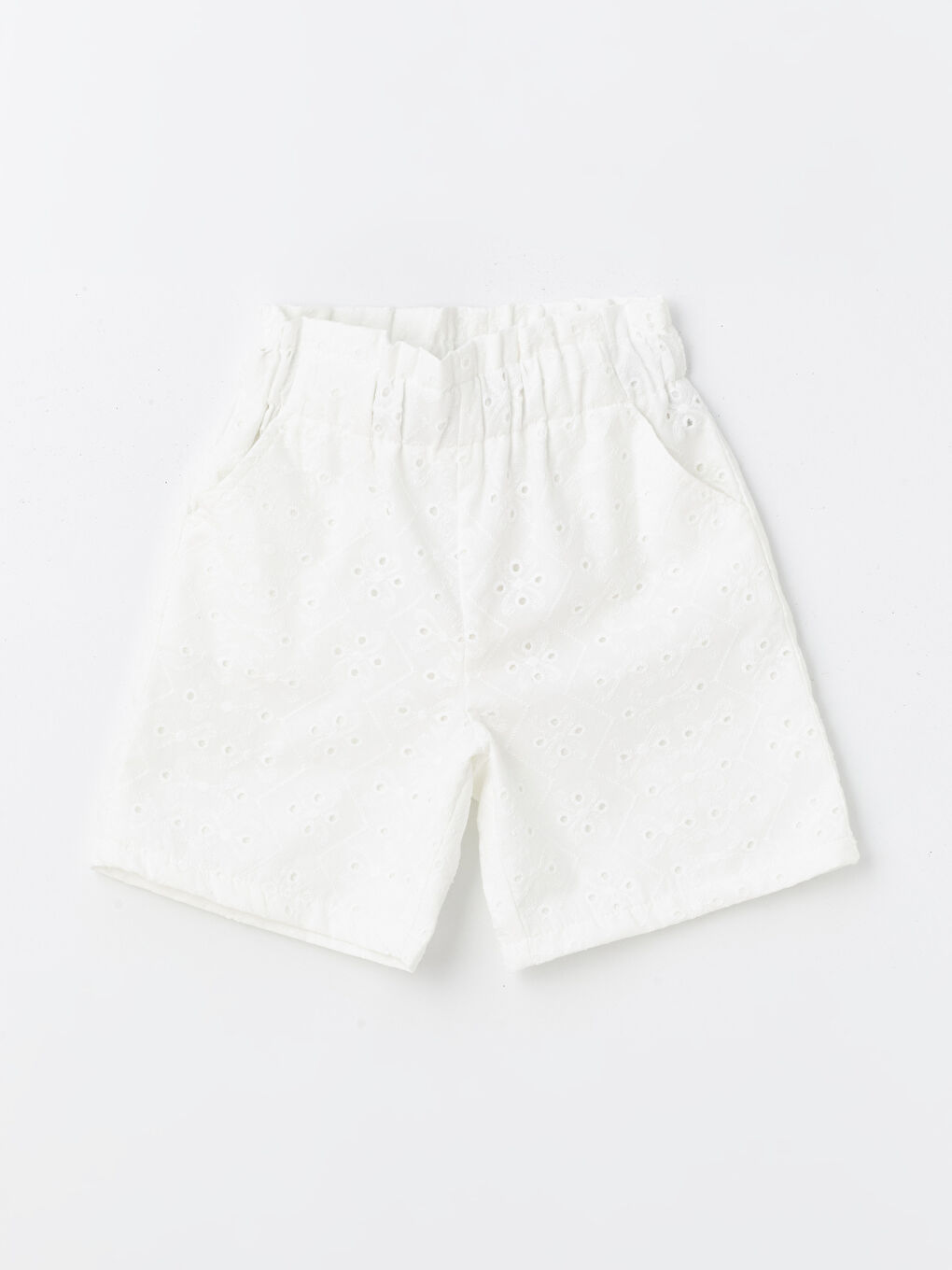 Elastic Waist Ruffled Girls' Baby Shorts -S4JY35Z4-R9J
