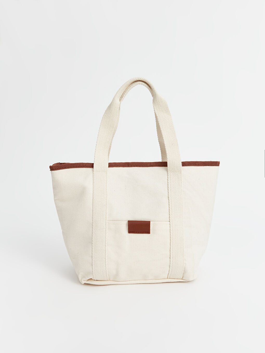 Bej Kadın Kanvas El Çantası