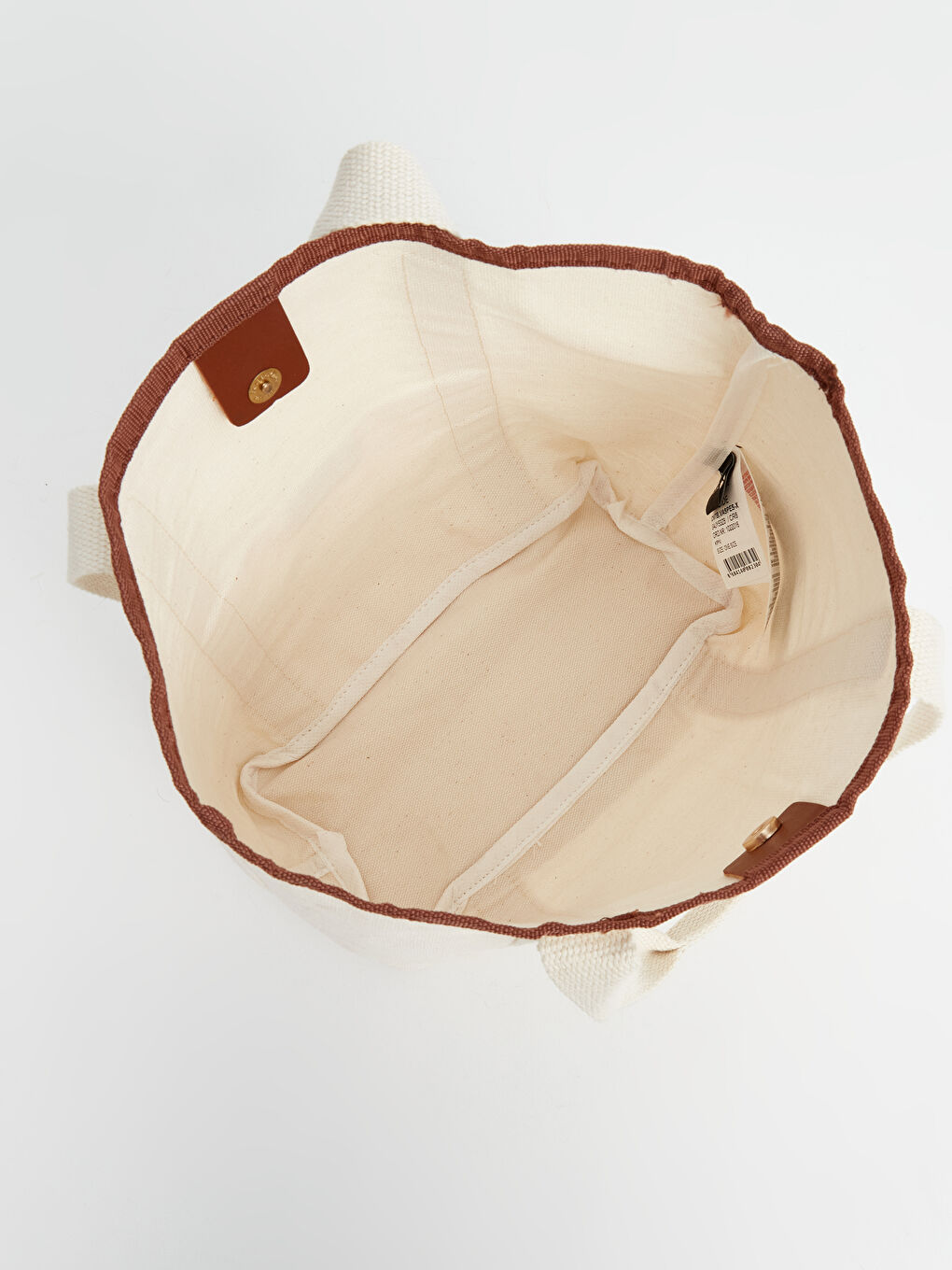 Bej Kadın Kanvas El Çantası-2