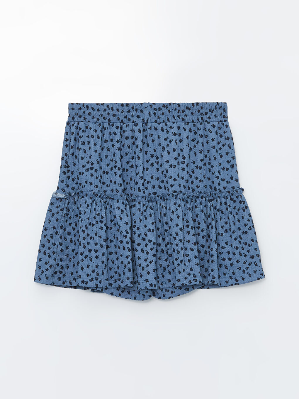 Patterned Women's Shorts Skirt with Elastic Waist -S4JY54Z8-LQQ