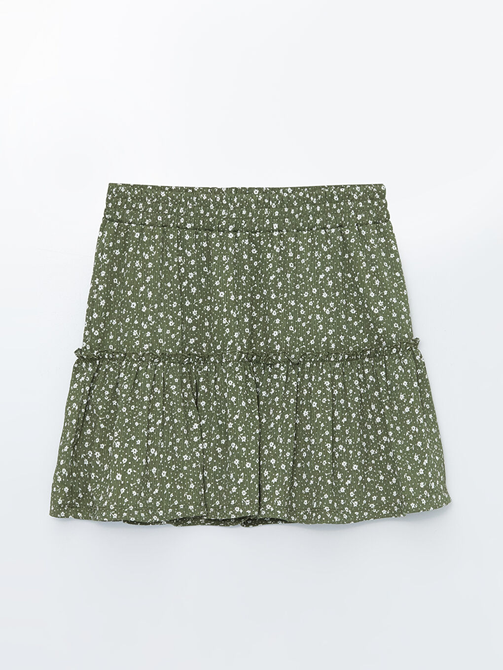 Patterned Women's Shorts Skirt with Elastic Waist -S4JY54Z8-LRR