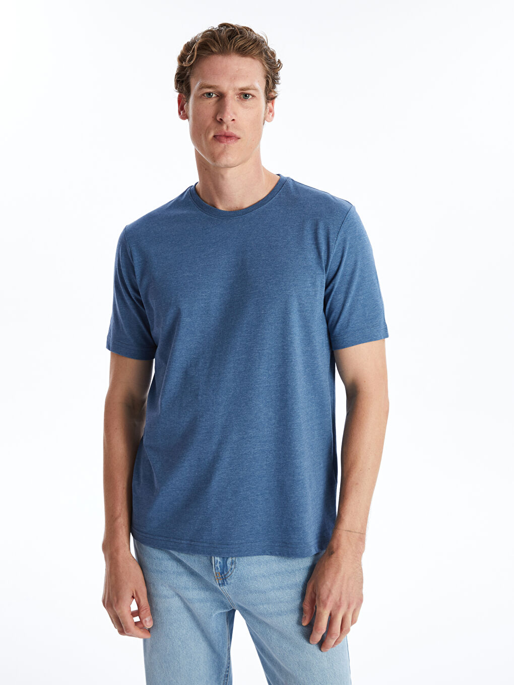 Crew Neck Jersey Men's T-Shirt-1
