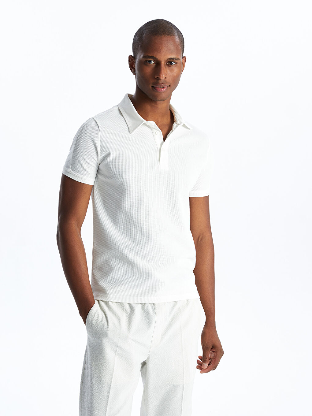 T-shirt homme col polo manches courtes