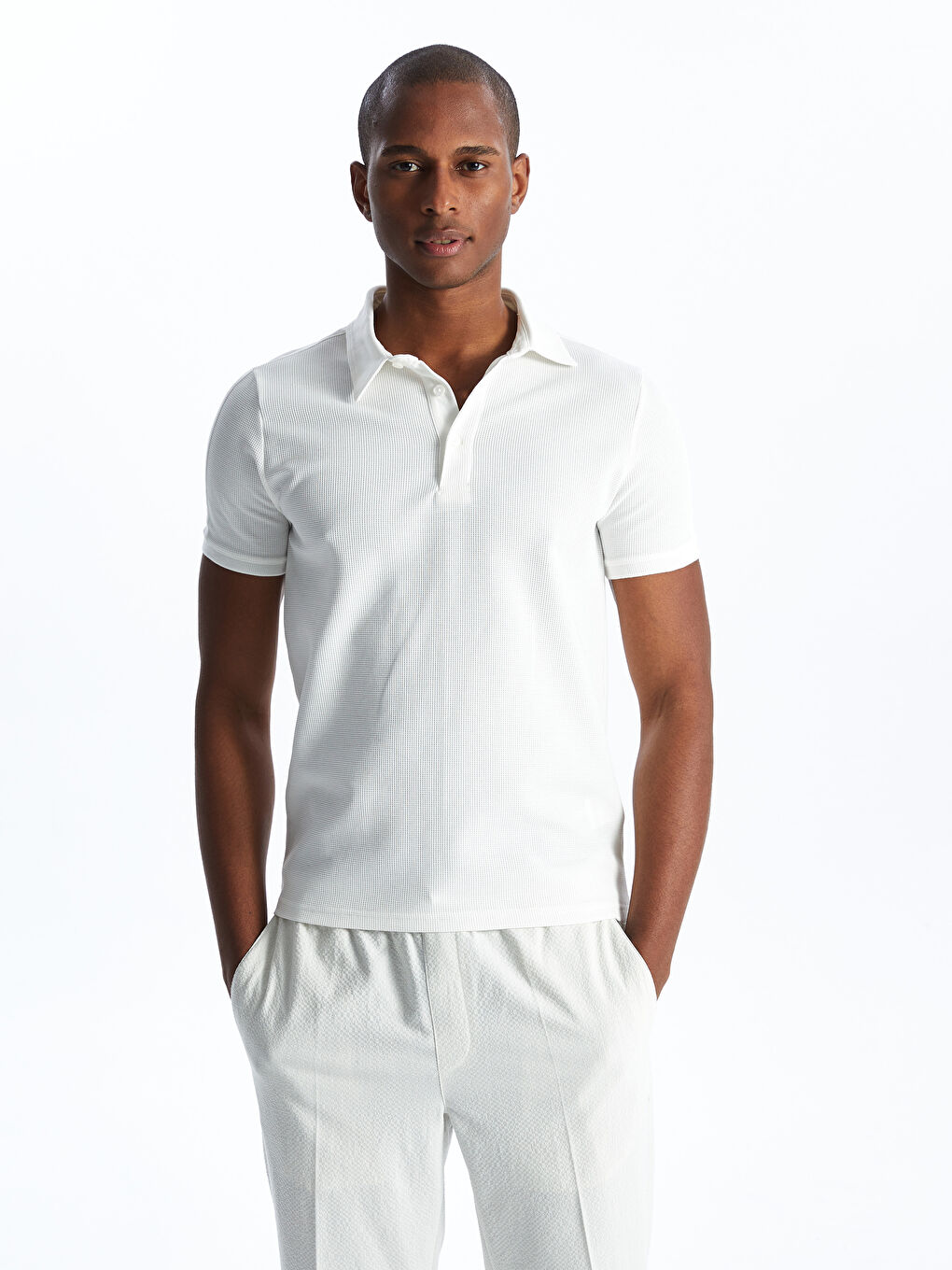 T-shirt homme col polo manches courtes-1