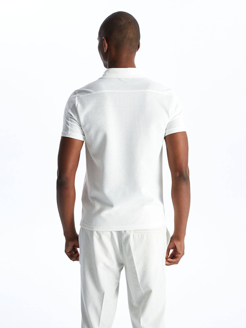 T-shirt homme col polo manches courtes-4