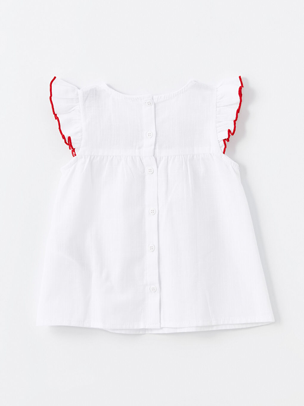 Chemise Sans Manches Brodée pour Filles Bébé Col Rond-2