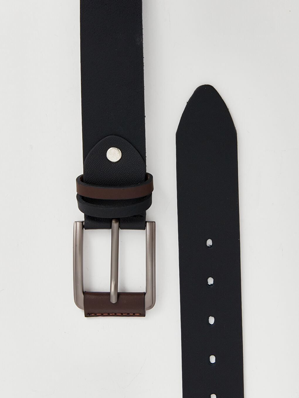 حزام جلد صناعي للرجال-3