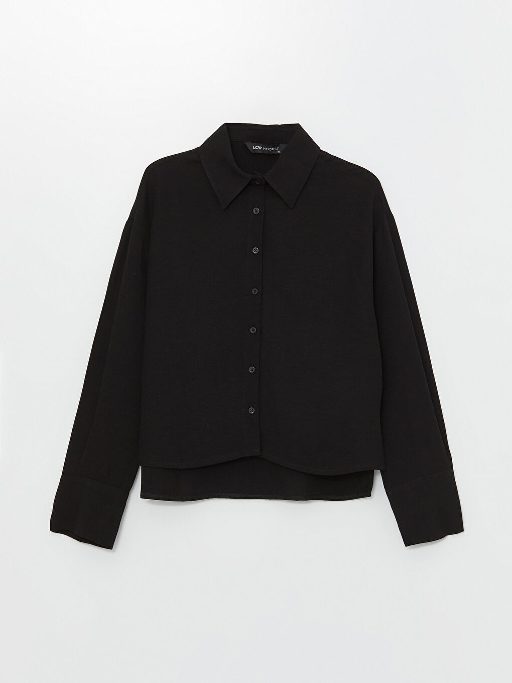 Straight Long Sleeve Linen Blend Women's Shirt -S4K051Z8-CVL