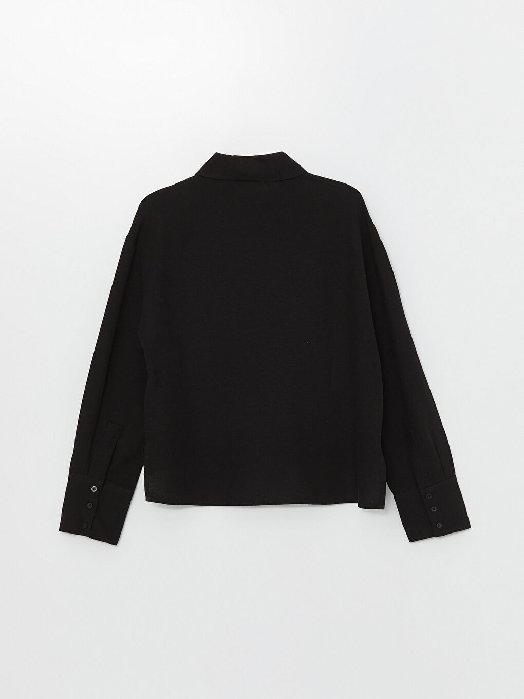 Straight Long Sleeve Linen Blend Women's Shirt -S4K051Z8-CVL