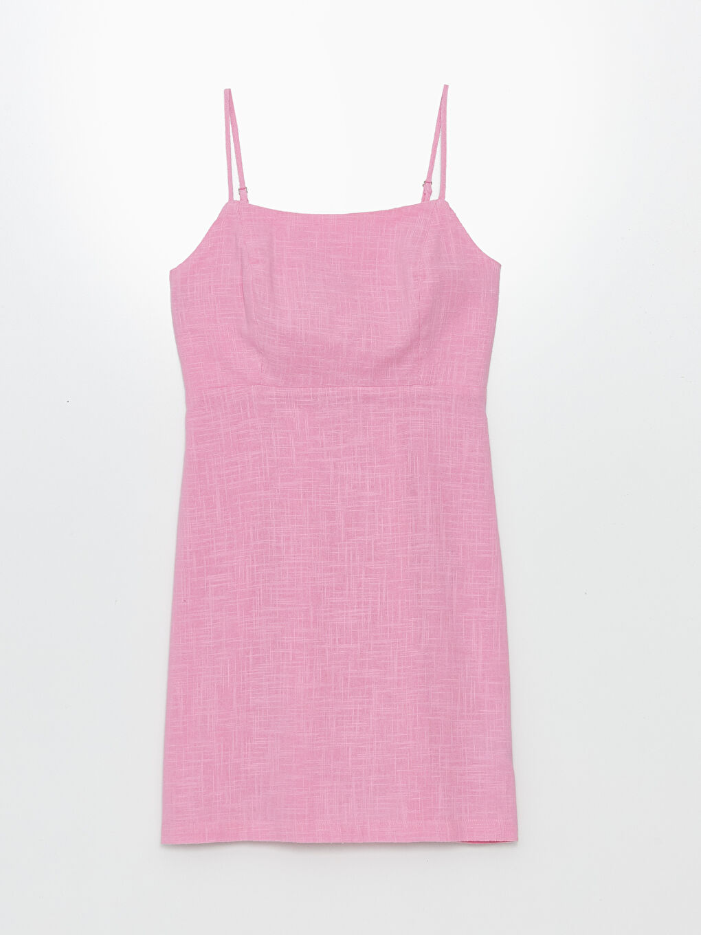 Square Collar Plain Strappy Women's Dress -S4K114Z8-FNB
