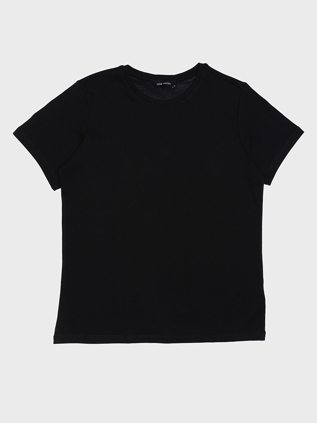 Crew Neck Plain Short Sleeve Women's T-Shirt -S4K170Z8-CVL