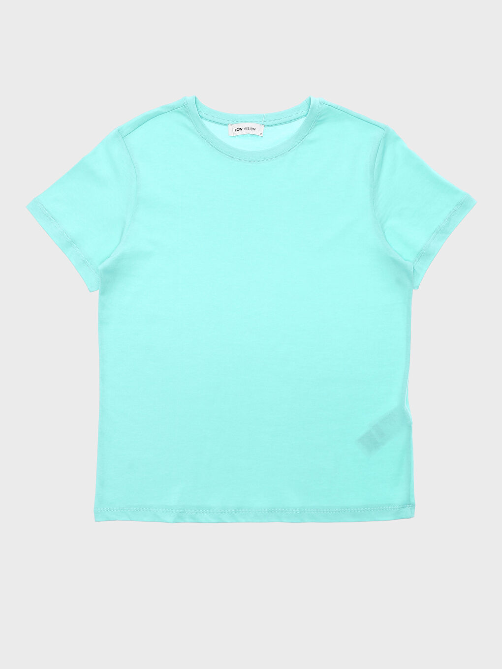 Crew Neck Plain Short Sleeve Women's T-Shirt -S4K170Z8-G2K