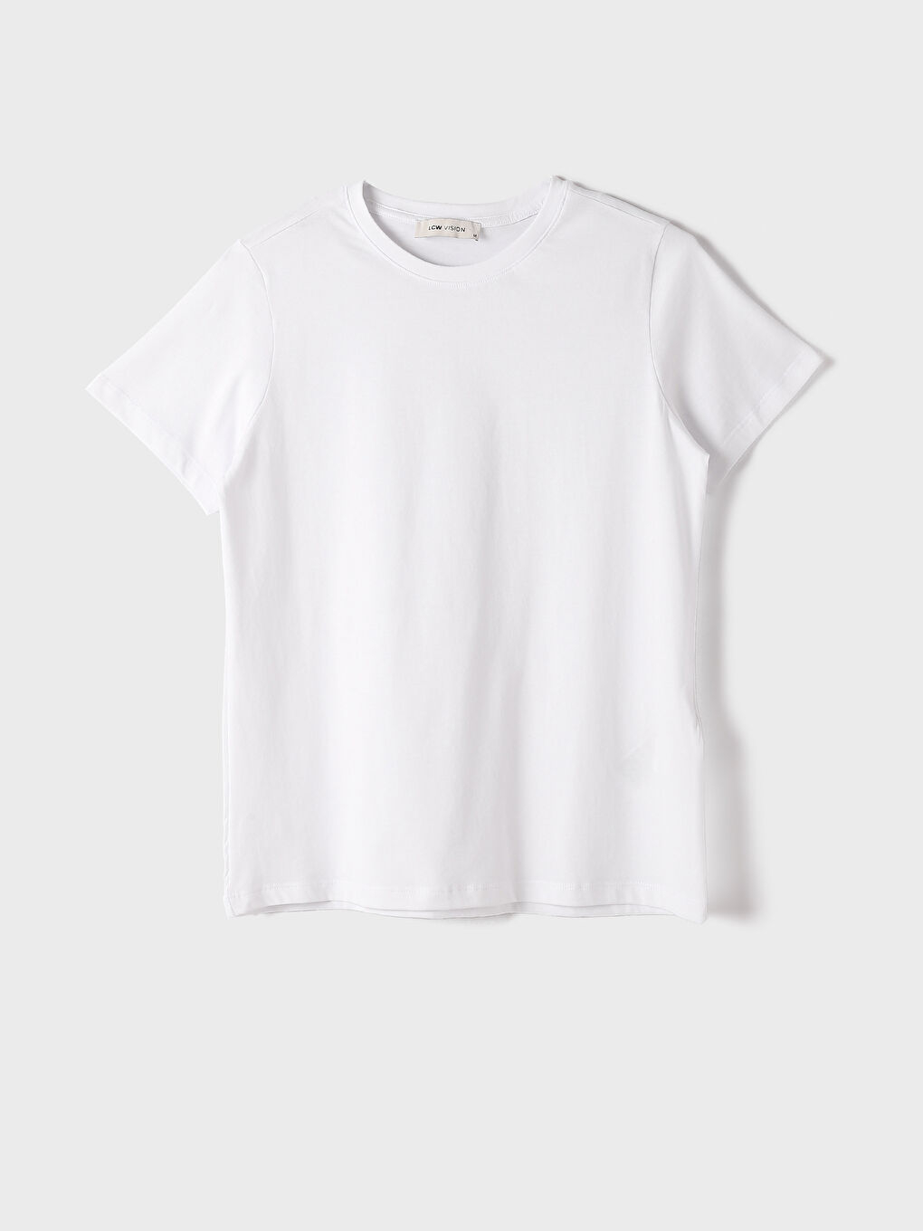 Crew Neck Plain Short Sleeve Women's T-Shirt -S4K170Z8-Q6K