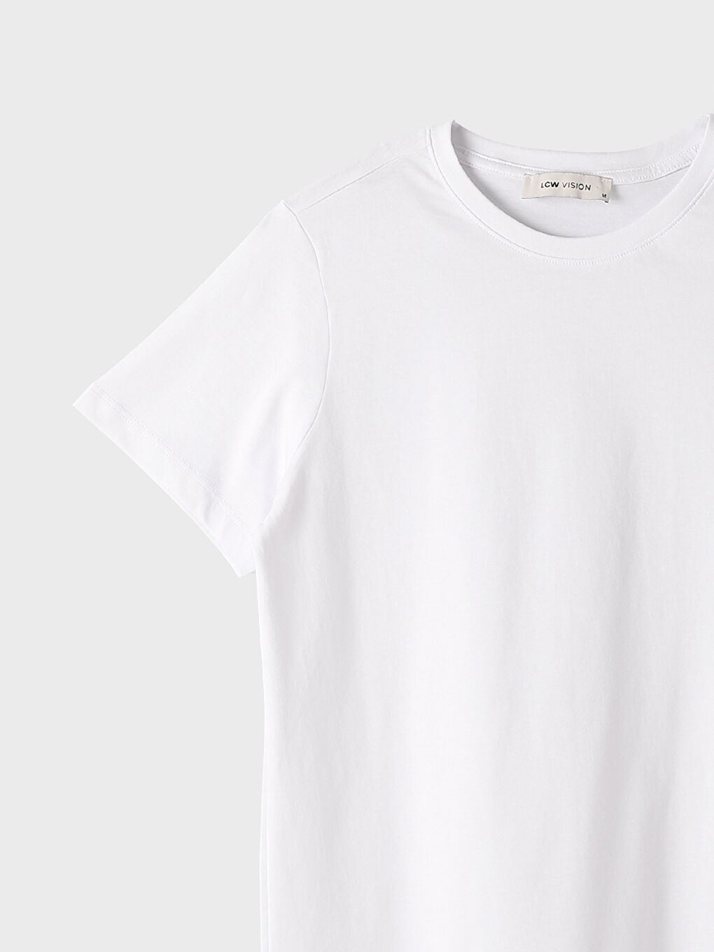 Crew Neck Plain Short Sleeve Women's T-Shirt -S4K170Z8-Q6K