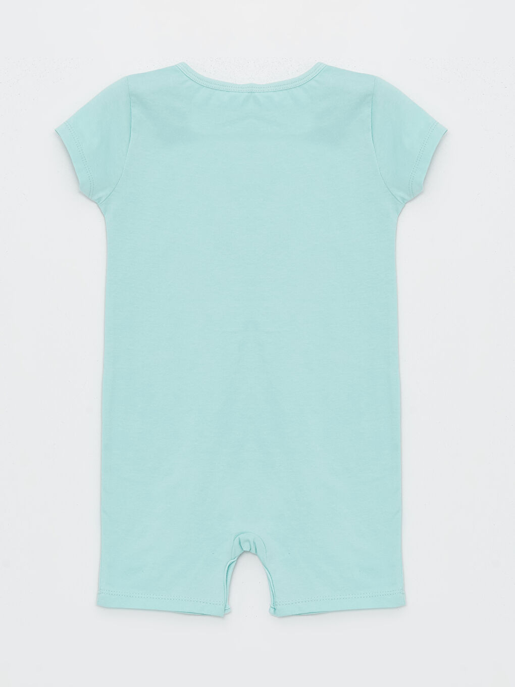 Yeşil Baskılı Kız Çocuk Şort Tulum-1