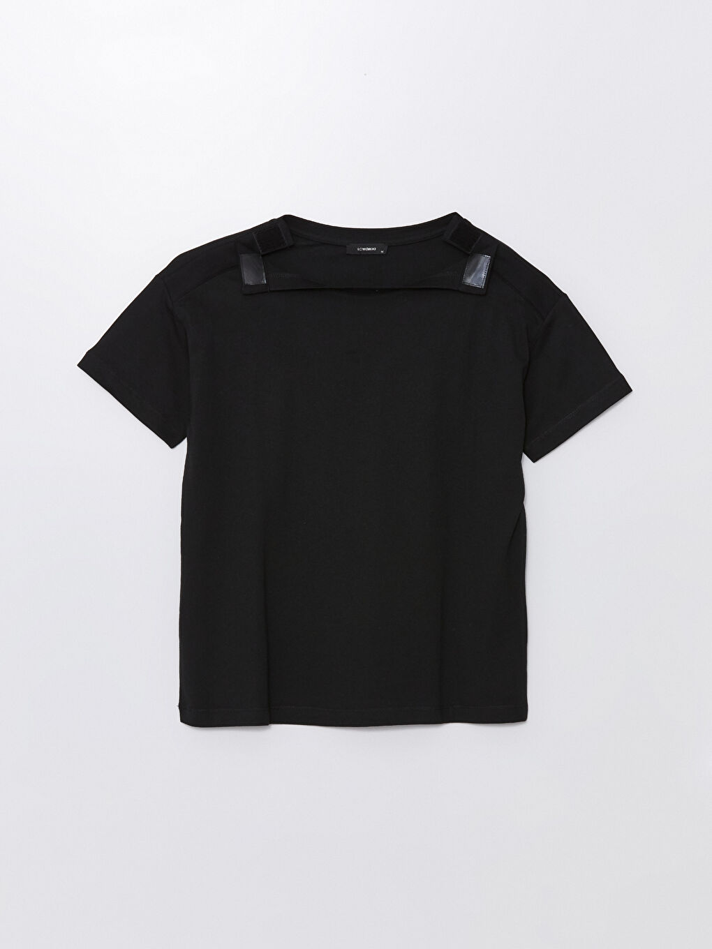LCW Limitless Crew Neck Plain Short Sleeve Oversize Women's T-Shirt -S4K295Z8-CVL