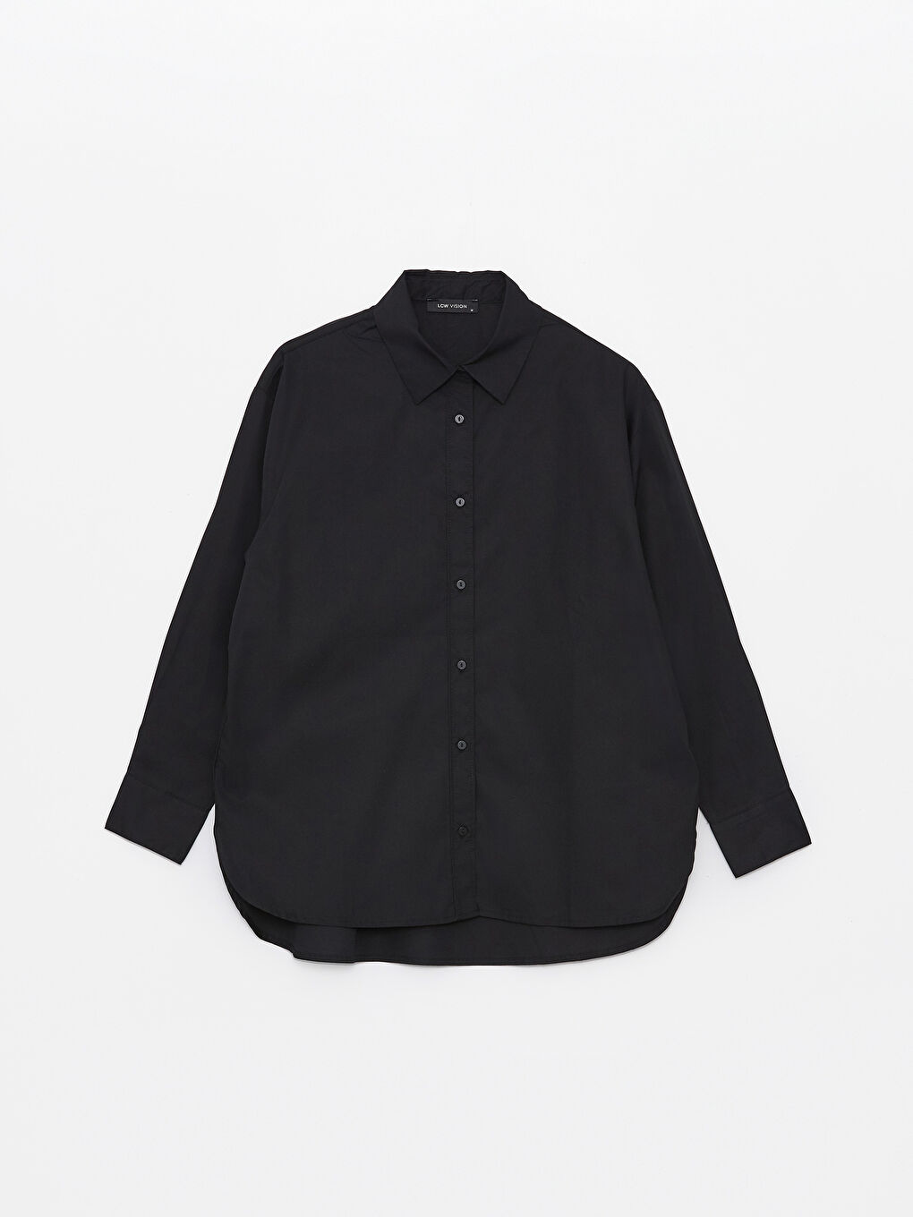 Plain Long Sleeve Oversize Women's Shirt -S4K296Z8-CVL