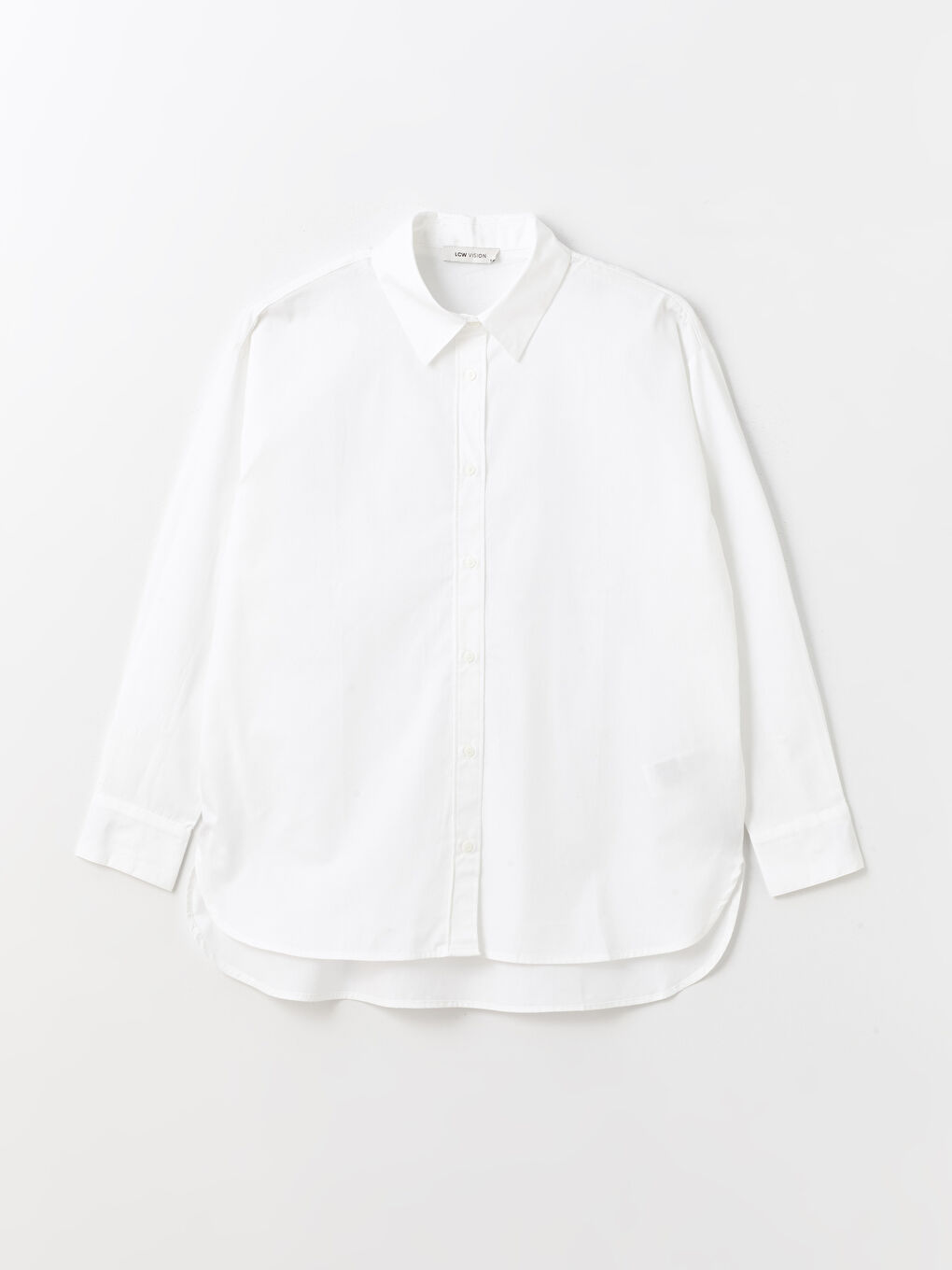 Plain Long Sleeve Oversize Women's Shirt -S4K296Z8-R9J