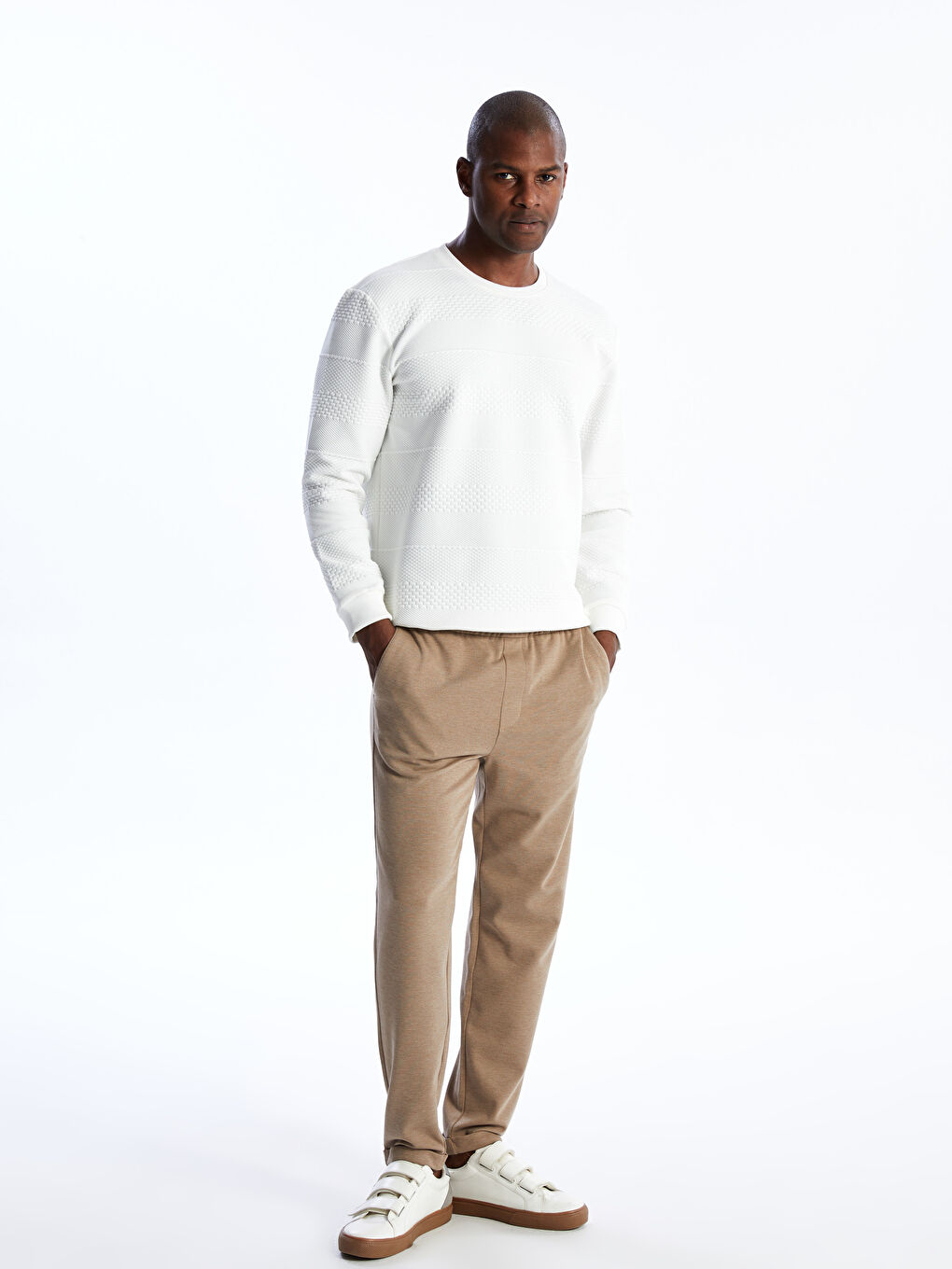 Bej Slim Fit Erkek Pantolon