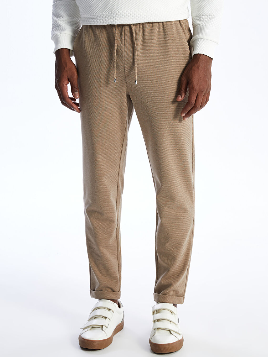 Bej Slim Fit Erkek Pantolon-2