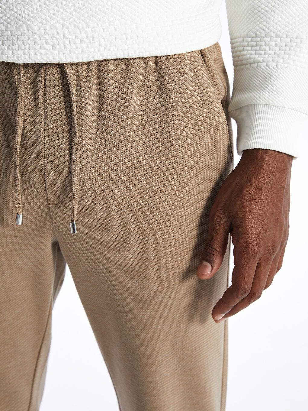 Bej Slim Fit Erkek Pantolon-3