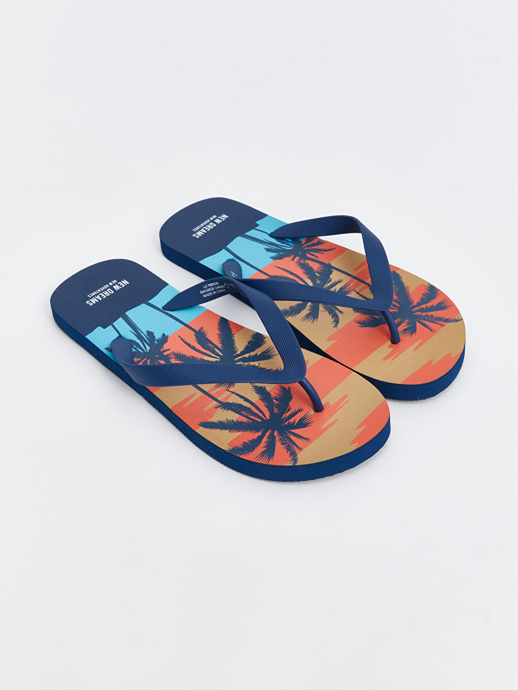 Printed Men's Beach Sliders -S4K386Z8-F9C