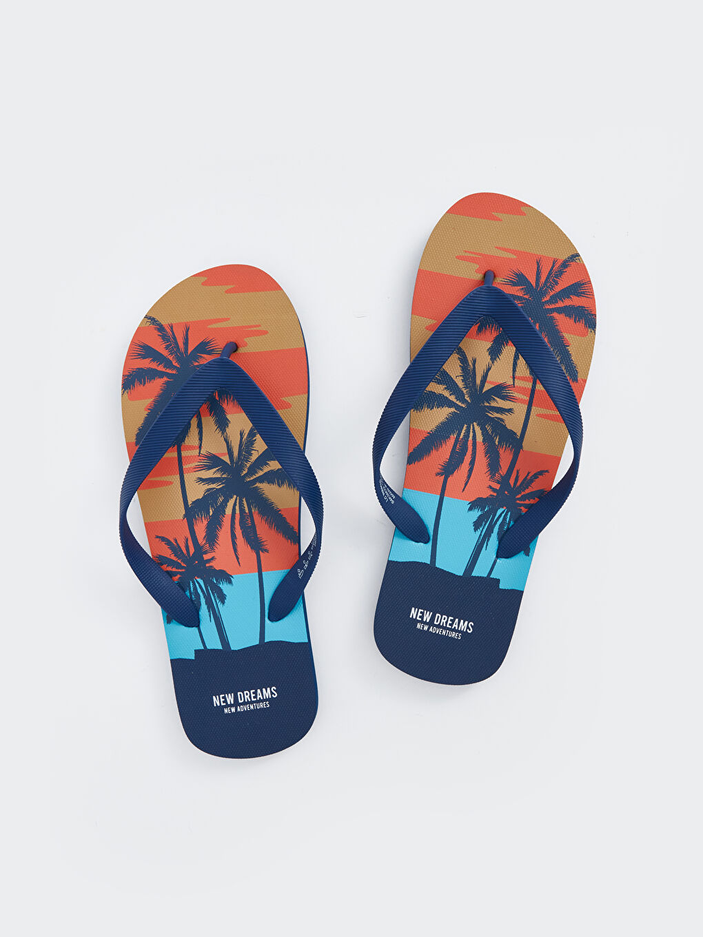 Printed Men's Beach Sliders -S4K386Z8-F9C